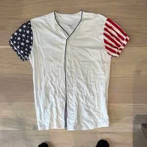 Carbon American Flag Casual Shirt